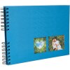 Exacompta spiraal fotoalbum MILANO Blauw 32x22 cm 50 zwarte paginas 250g/m²