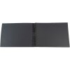 Exacompta spiraal fotoalbum MILANO 32x22 cm 50 zwarte paginas grijs