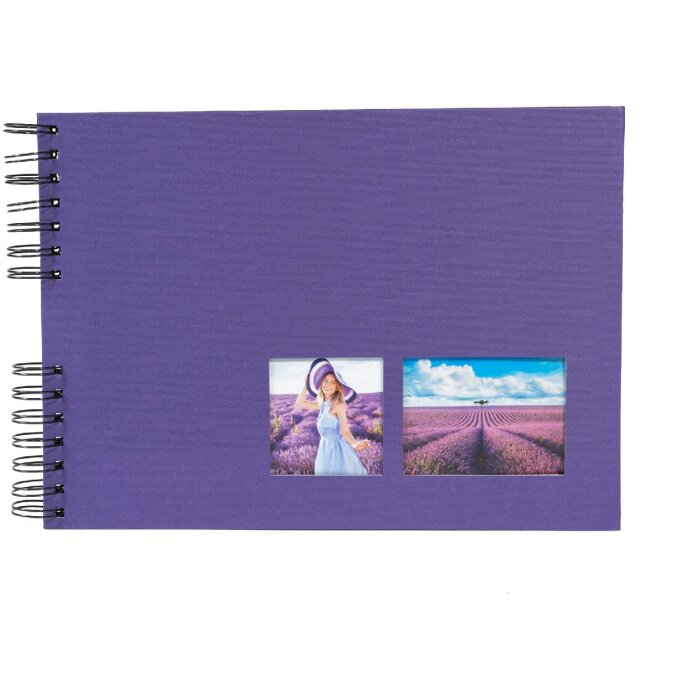 Exacompta spiraal fotoalbum MILANO 32x22 cm 50 zwarte paginas Scrapbooking