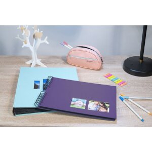 Exacompta spiraal fotoalbum MILANO 32x22 cm 50 zwarte paginas Scrapbooking