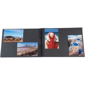 Exacompta spiraal fotoalbum MILANO 32x22 cm 50 zwarte paginas Scrapbooking