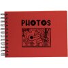 Exacompta fotoalbum Musicart rood 50 zwarte paginas 23x16 cm spiraalband