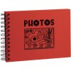 Exacompta fotoalbum Musicart rood 50 zwarte paginas 23x16 cm spiraalband