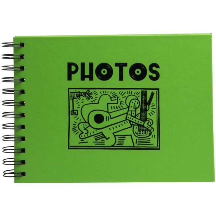 Exacompta fotoalbum Musicart Groen 50 zwarte paginas 23x16 cm
