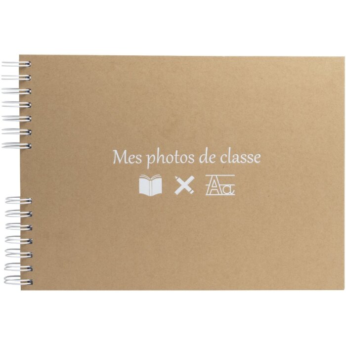 Exacompta 16029E Fotoalbum spiraalbinding klasse fotos 50 witte paginas bruin