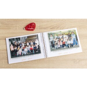 Exacompta 16029E Fotoalbum spiraalbinding klasse fotos 50 witte paginas bruin