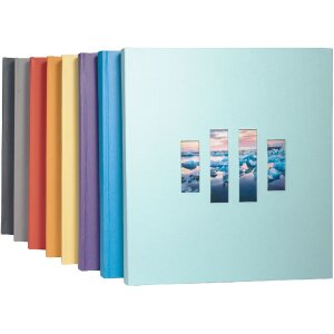 Exacompta fotoalbum MILANO 29x32 cm 60 paginas blauw