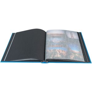 Exacompta fotoalbum MILANO 29x32 cm 60 paginas blauw