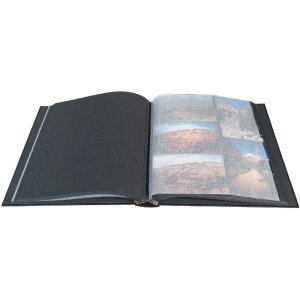 Exacompta fotoalbum MILANO 29x32 cm, 60 zwarte paginas - zwart