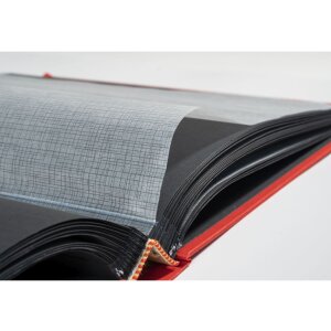 Exacompta fotoalbum MILANO 29x32 cm 60 zwarte paginas rood