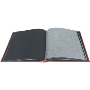 Exacompta fotoalbum MILANO 29x32 cm 60 zwarte paginas rood