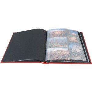 Exacompta fotoalbum MILANO 29x32 cm 60 zwarte paginas rood