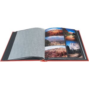 Exacompta fotoalbum MILANO 29x32 cm 60 zwarte paginas rood