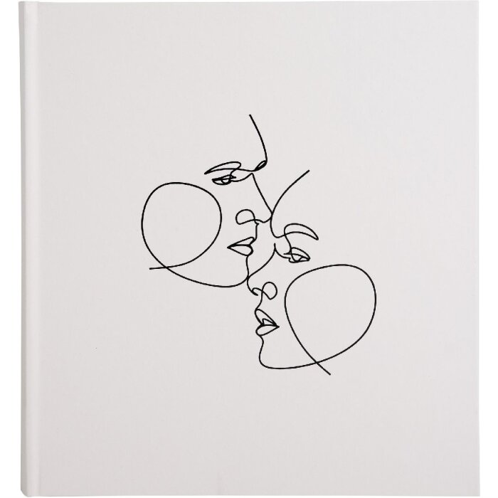 Exacompta fotoalbum 60 paginas 29x32cm ivoor kunstleer reliëf