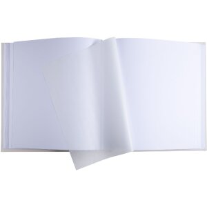 Exacompta fotoalbum 60 paginas 29x32cm ivoor kunstleer reliëf