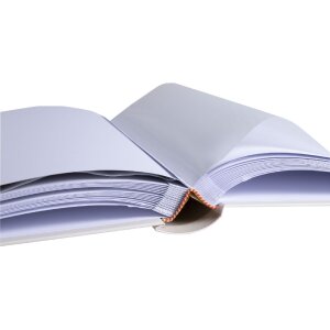 Exacompta fotoalbum 60 paginas 29x32cm ivoor kunstleer reliëf