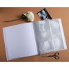 Exacompta fotoalbum 60 paginas 29x32cm ivoor kunstleer reliëf