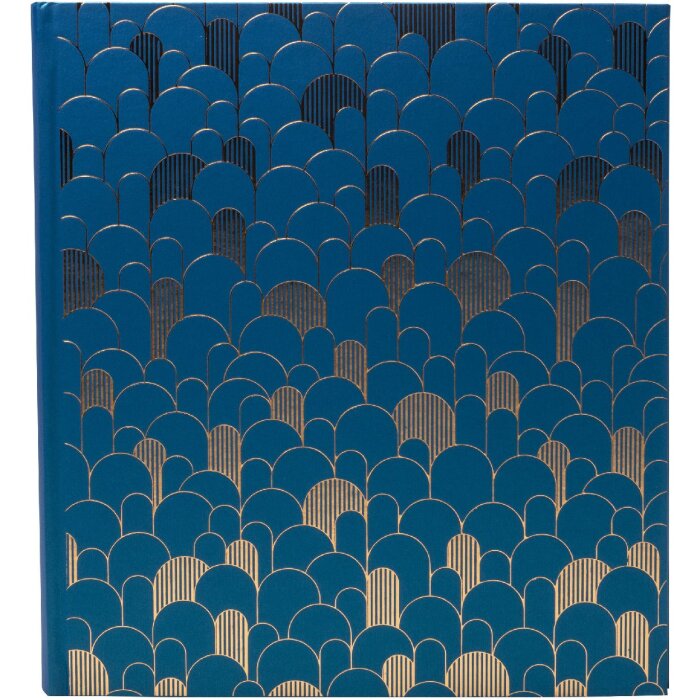 Exacompta 16096E Fotoalbum 60 zwarte paginas Néo Déco Blauw