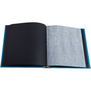 Exacompta 16096E Fotoalbum 60 zwarte paginas Néo Déco Blauw