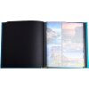Exacompta 16096E Fotoalbum 60 zwarte paginas Néo Déco Blauw