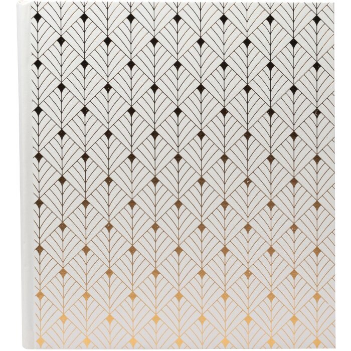 Exacompta 16097E Fotoalbum 60 zwarte paginas Néo Déco Wit