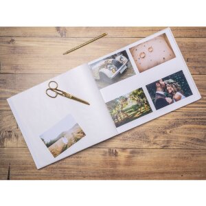 Exacompta 16097E Fotoalbum 60 zwarte paginas Néo Déco Wit