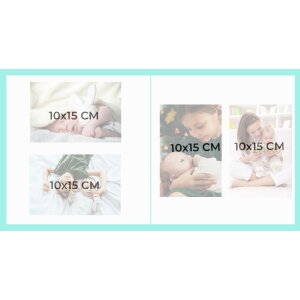 Exacompta fotoalbum 25x25cm 30 paginas wit motief fantasie speelkaart geel groen