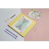 Exacompta fotoalbum 25x25cm 30 paginas wit motief fantasie speelkaart geel groen