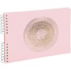 Exacompta 16166E Spiraalalbum 50 paginas Wit 32x22 cm Ellipse Roze