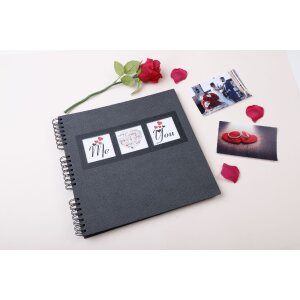 Exacompta 16215E Spiraal fotoalbum ME & YOU 32x32 cm 60 paginas zwart