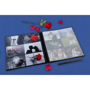 Exacompta 16215E Spiraal fotoalbum ME & YOU 32x32 cm 60 paginas zwart