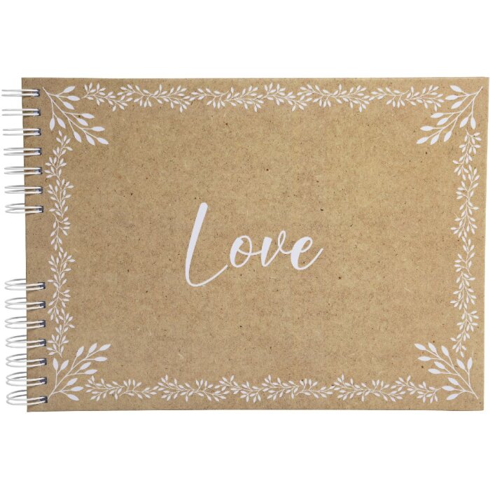 Exacompta 16234E Fotoalbum spiraalbinding 50 paginas wit 32x22cm KRAFT motief