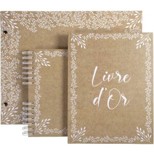Exacompta 16234E Fotoalbum spiraalbinding 50 paginas wit 32x22cm KRAFT motief