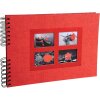 Exacompta 16245E Spiraalalbum 50 zwarte paginas Passie 32x22 cm rood