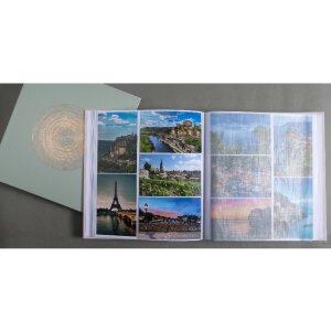 Exacompta 16263E Fotoalbum 60 paginas Ellipse grijsgroen 29x32cm voor 300 fotos