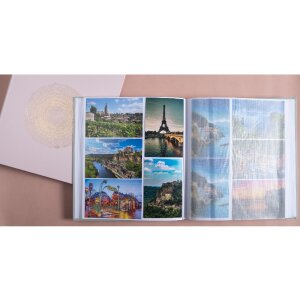 Exacompta 16264E Fotoalbum 60 paginas wit 29x32cm Ellipse Roze