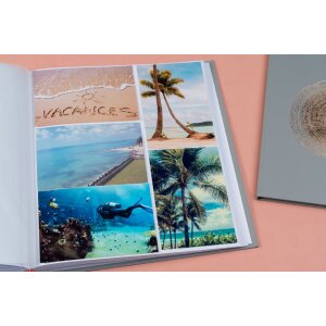 Exacompta Fotoalbum Ellipse Grijs 60 paginas wit 29x32cm