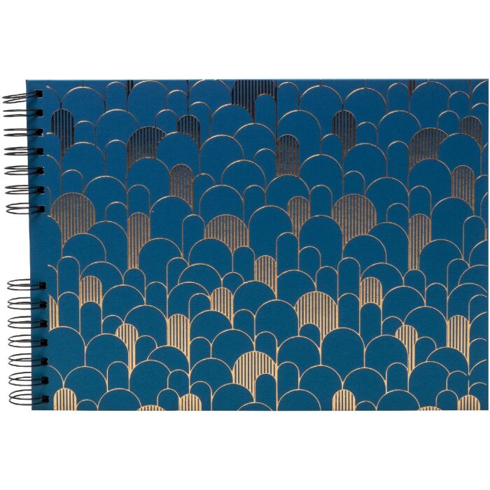 Exacompta Néo Déco fotoalbum 32x22 cm spiraalbinding 50 paginas Bleu de France