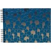 Exacompta Néo Déco fotoalbum 32x22 cm spiraalbinding 50 paginas Bleu de France