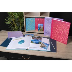 Exacompta 16391E Fotoalbum 25x25 cm Plum Purple Turquoise 30 paginas