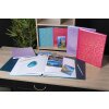 Exacompta 16391E Fotoalbum 25x25 cm Plum Purple Turquoise 30 paginas