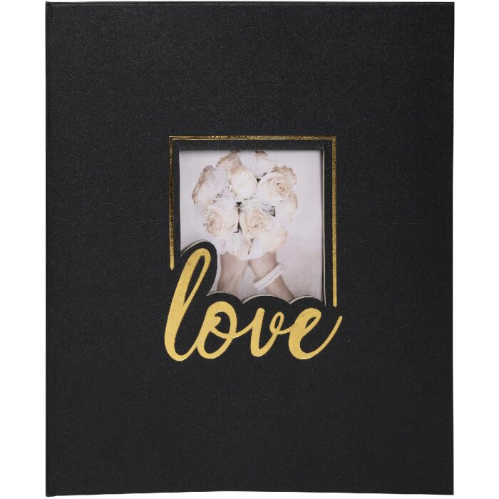 Exacompta 16506E Fotoalbum 60 paginas zwart 29x32cm - Love