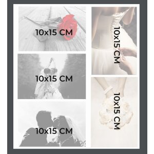 Exacompta 16506E Fotoalbum 60 paginas zwart 29x32cm - Love