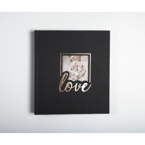 Exacompta 16506E Fotoalbum 60 paginas zwart 29x32cm - Love