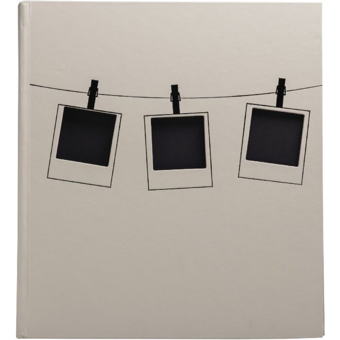 Exacompta 16523E Fotoalbum 60 zwarte paginas Polaroid Beige