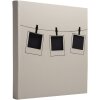Exacompta 16523E Fotoalbum 60 zwarte paginas Polaroid Beige