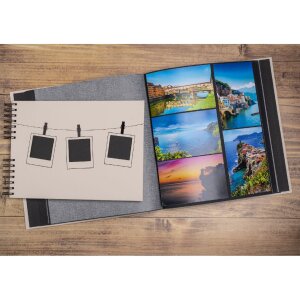 Exacompta 16525E Fotoalbum Polaroid serie Roze 29x32 cm 60 zwarte paginas
