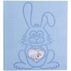Exacompta fotoalbum TEDDY 29x32 cm 60 paginas blauw met konijnenmotief