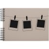 Exacompta 16825E Fotoalbum spiraalbinding 32x22 cm 50 zwarte paginas Roze