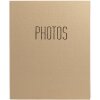 Exacompta 17602E Fotoalbum met ringmechanisme 60 zwarte paginas 32x26x4 cm Beige